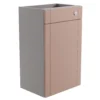 Ashford Matt Dusty Pink Shaker Freestanding Toilet Cabinet (W)495mm (H)820mm