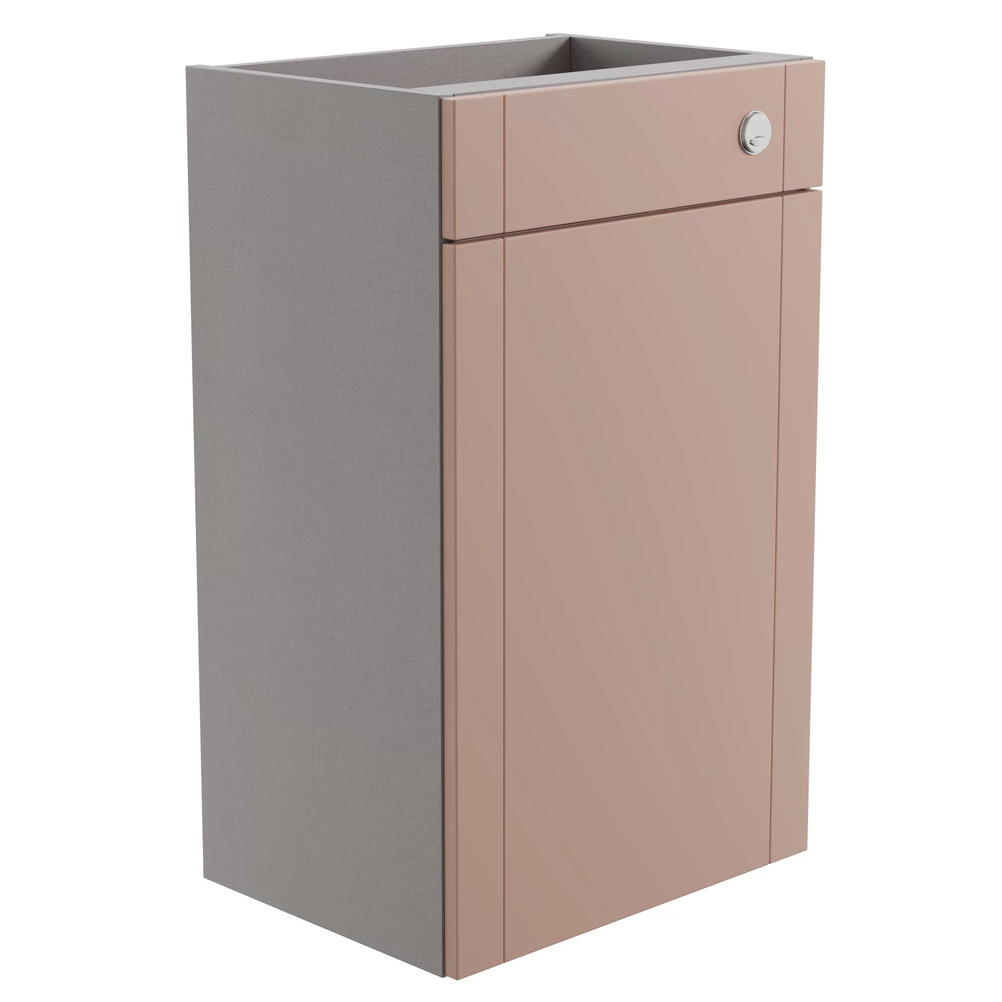 Ashford Matt Dusty Pink Shaker Freestanding Toilet Cabinet (W)495mm (H)820mm 1 Ashford Matt Dusty Pink Shaker Freestanding Toilet Cabinet (W)495mm (H)820mm