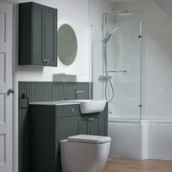 Ashford Matt Kombu Green Shaker Freestanding Cabinet (W)495mm (H)820mm 7 Ashford Matt Kombu Green Shaker Freestanding Cabinet (W)495mm (H)820mm -Trade Point Store ashford matt kombu green shaker freestanding cabinet w 495mm h 820mm5059340682921 03i bq