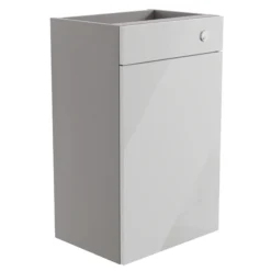 Ennis Gloss Light Grey Freestanding Cabinet (W)495mm (H)820mm