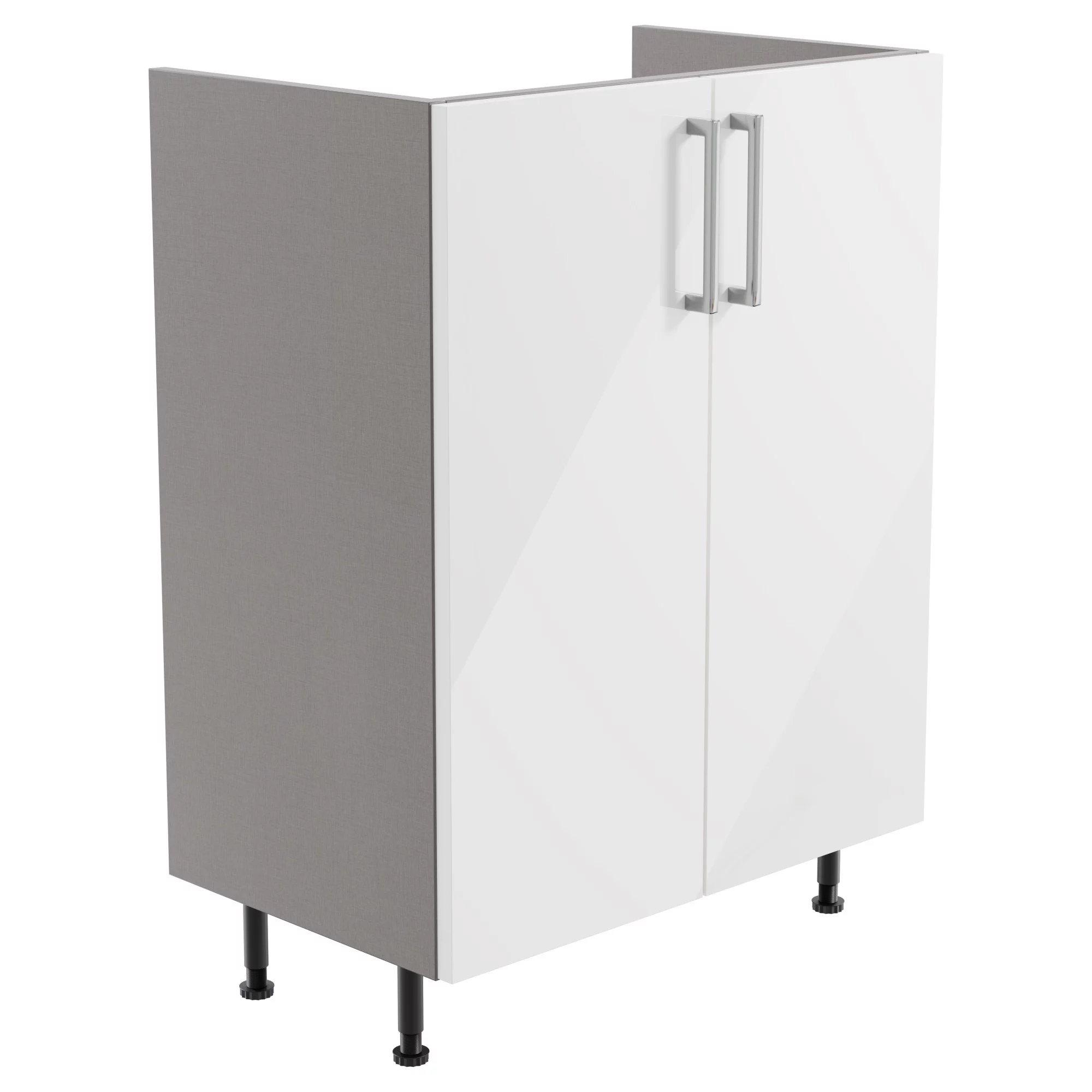 Ennis Gloss White Modern Freestanding Base Unit (W)595mm (H)820mm 1 Ennis Gloss White Modern Freestanding Base Unit (W)595mm (H)820mm