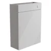 Ennis Slim Gloss Light Grey Freestanding Toilet Cabinet (W)595mm (H)820mm