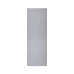 GoodHome Alisma High Gloss Grey Slab Tall Larder Cabinet Door (W)500mm (H)1467mm (T)18mm