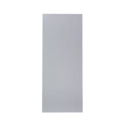 GoodHome Alisma High Gloss Grey Slab Tall Larder Cabinet Door (W)600mm (H)1467mm (T)18mm