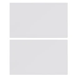 GoodHome Alisma Innovo Handleless Gloss Light Grey Slab Drawer Front, Bridging Door & Bi Fold Door (W)600mm Of 2