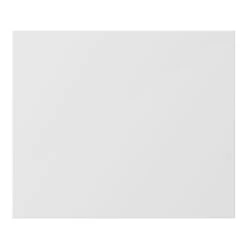 GoodHome Alisma Innovo Handleless Gloss White Slab Drawer Front, Bridging Door & Bi Fold Door, (W)400mm (H)340mm (T)18mm