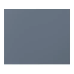 GoodHome Alisma Matt Blue Slab Drawer Front, Bridging Door & Bi Fold Door (W)400mm, Pack Of 2