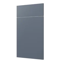 GoodHome Alisma Matt Blue Slab Drawerline Door & Drawer, (W)400mm (H)715mm (T)18mm -Trade Point Store goodhome alisma matt blue slab drawerline door drawer w 400mm h 715mm t 18mm5059340798875 02c