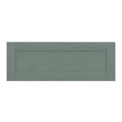 GoodHome Alpinia Matt Green Painted Wood Effect Shaker Drawer Front, Bridging Door & Bi Fold Door, (W)1000mm (H)356mm (T)18mm