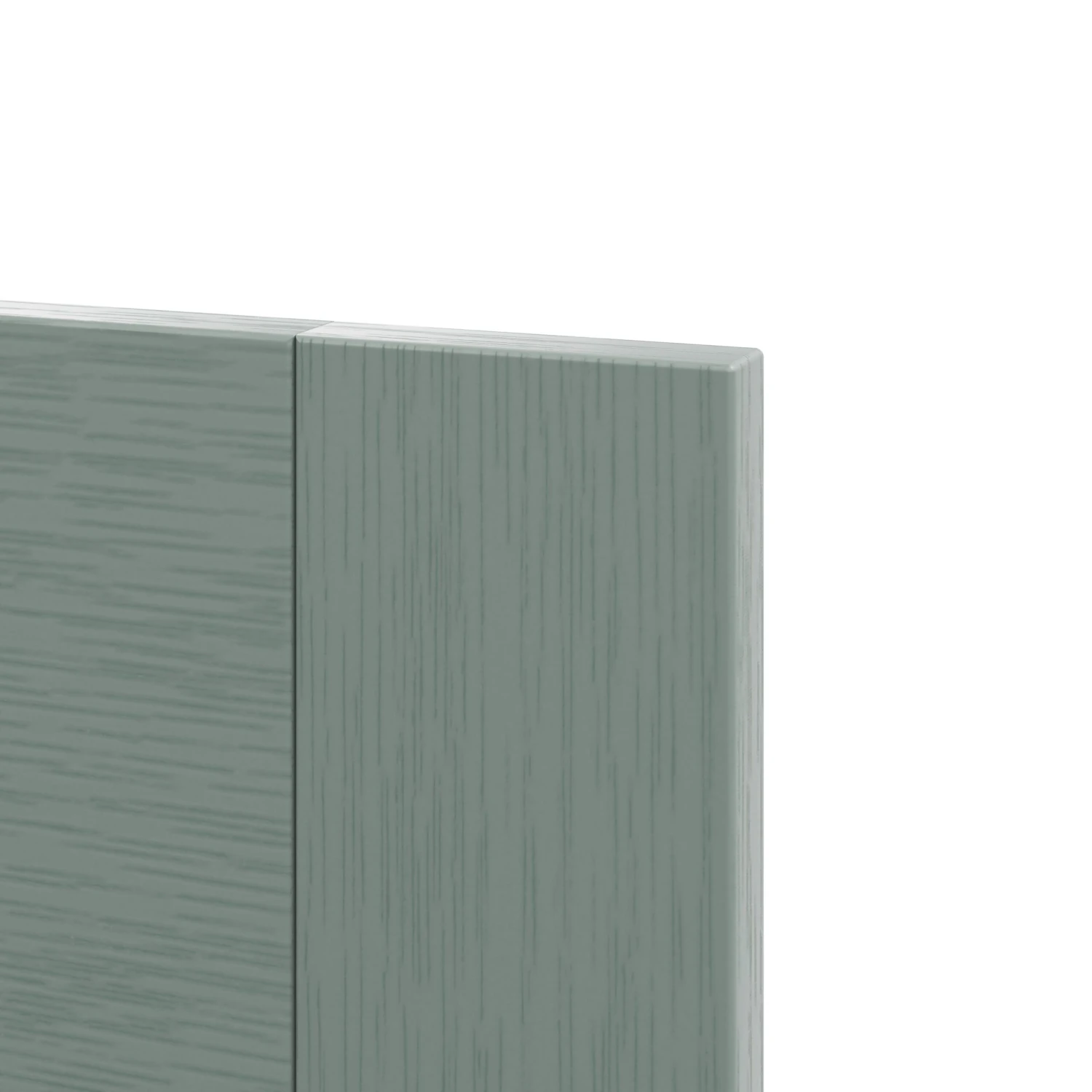 GoodHome Alpinia Matt Green Painted Wood Effect Shaker Drawerline Door & Drawer Front, (W)500mm (H)715mm (T)18mm 3 GoodHome Alpinia Matt Green Painted Wood Effect Shaker Drawerline Door & Drawer Front, (W)500mm (H)715mm (T)18mm - Image 3
