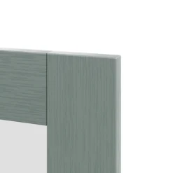 GoodHome Alpinia Matt Green Painted Wood Effect Shaker Glazed Cabinet Door (W)500mm (H)715mm (T)18mm 10 GoodHome Alpinia Matt Green Painted Wood Effect Shaker Glazed Cabinet Door (W)500mm (H)715mm (T)18mm -Trade Point Store goodhome alpinia matt green painted wood effect shaker glazed cabinet door w 500mm h 715mm t 18mm5059340147215 36c