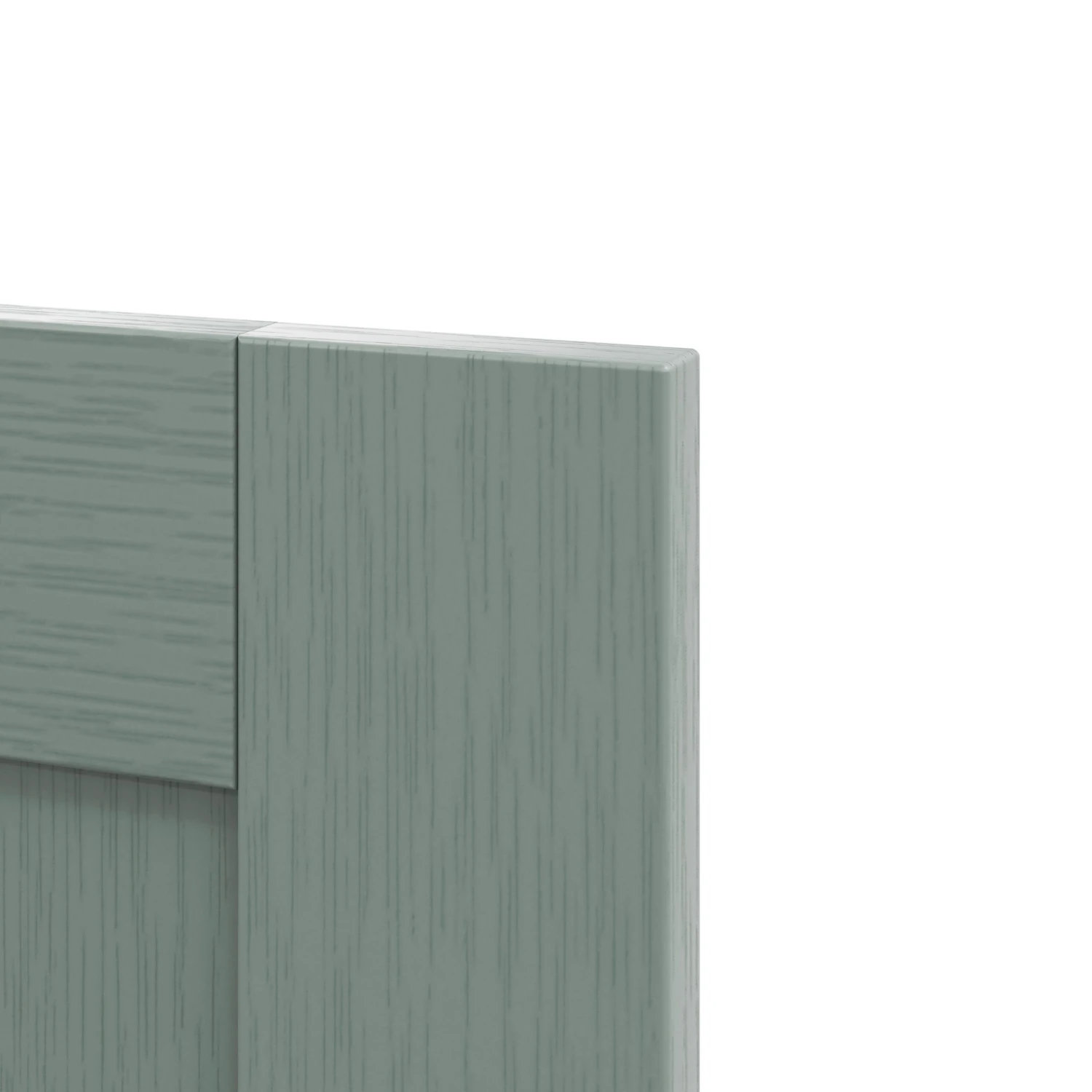 GoodHome Alpinia Matt Green Painted Wood Effect Shaker Highline Cabinet Door (W)300mm (H)715mm (T)18mm 3 GoodHome Alpinia Matt Green Painted Wood Effect Shaker Highline Cabinet Door (W)300mm (H)715mm (T)18mm - Image 3