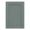 GoodHome Alpinia Matt Green Painted Wood Effect Shaker Highline Cabinet Door (W)500mm (H)715mm (T)18mm