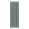 GoodHome Alpinia Matt Green Painted Wood Effect Shaker Tall Wall Cabinet Door (W)300mm (H)895mm (T)18mm