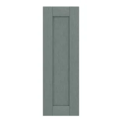 GoodHome Alpinia Matt Green Painted Wood Effect Shaker Tall Wall Cabinet Door (W)300mm (H)895mm (T)18mm