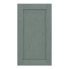 GoodHome Alpinia Matt Green Painted Wood Effect Shaker Tall Wall Cabinet Door (W)500mm (H)895mm (T)18mm