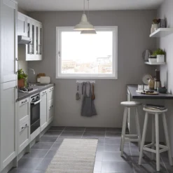 GoodHome Alpinia Matt Grey Painted Wood Effect Shaker 50:50 Larder Cabinet Door (W)600mm (H)1001mm (T)18mm 10 GoodHome Alpinia Matt Grey Painted Wood Effect Shaker 50:50 Larder Cabinet Door (W)600mm (H)1001mm (T)18mm -Trade Point Store goodhome alpinia matt grey painted wood effect shaker 50 50 larder cabinet door w 600mm h 1001mm t 18mm3663602645665 51i
