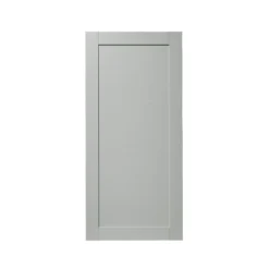 GoodHome Alpinia Matt Grey Painted Wood Effect Shaker 70:30 Larder/Fridge Cabinet Door (W)600mm (H)1287mm (T)18mm