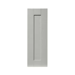 GoodHome Alpinia Matt Grey Painted Wood Effect Shaker Highline Cabinet Door (W)250mm (H)715mm (T)18mm