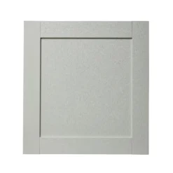 GoodHome Alpinia Matt Grey Painted Wood Effect Shaker Tall Appliance Cabinet Door (W)600mm (H)633mm (T)18mm