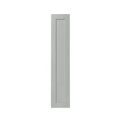 GoodHome Alpinia Matt Grey Painted Wood Effect Shaker Tall Larder Cabinet Door (W)300mm (H)1467mm (T)18mm