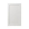 GoodHome Alpinia Matt Ivory Painted Wood Effect Shaker 50:50 Larder Cabinet Door (W)600mm (H)1001mm (T)18mm