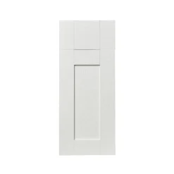 GoodHome Alpinia Matt Ivory Painted Wood Effect Shaker Drawerline Cabinet Door, (W)300mm (H)715mm (T)18mm