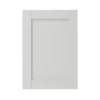 GoodHome Alpinia Matt Ivory Painted Wood Effect Shaker Highline Cabinet Door (W)500mm (H)715mm (T)18mm