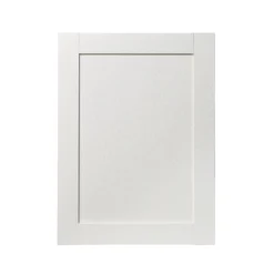 GoodHome Alpinia Matt Ivory Painted Wood Effect Shaker Tall Appliance Cabinet Door (W)600mm (H)806mm (T)18mm