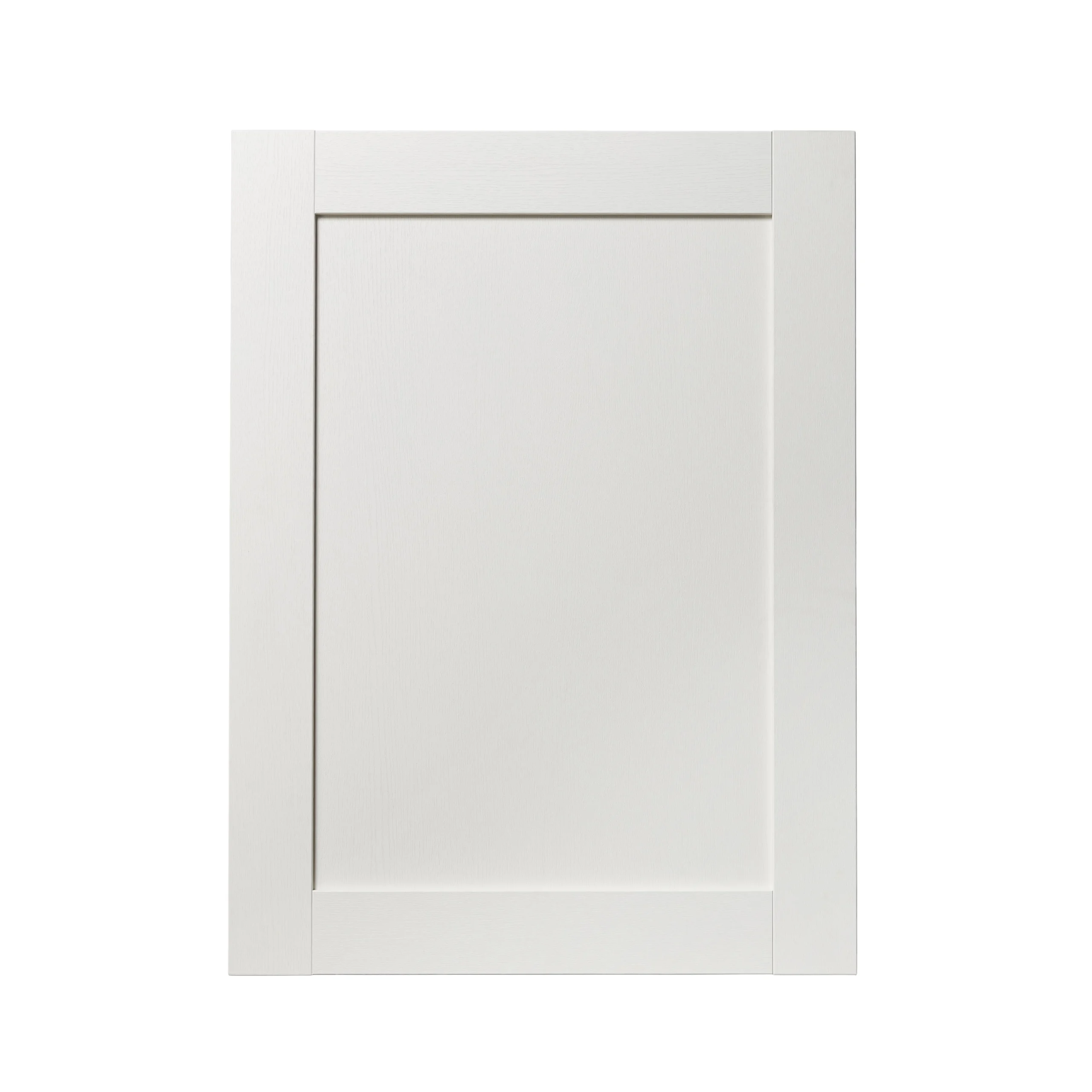 GoodHome Alpinia Matt Ivory Painted Wood Effect Shaker Tall Appliance Cabinet Door (W)600mm (H)806mm (T)18mm 1 GoodHome Alpinia Matt Ivory Painted Wood Effect Shaker Tall Appliance Cabinet Door (W)600mm (H)806mm (T)18mm