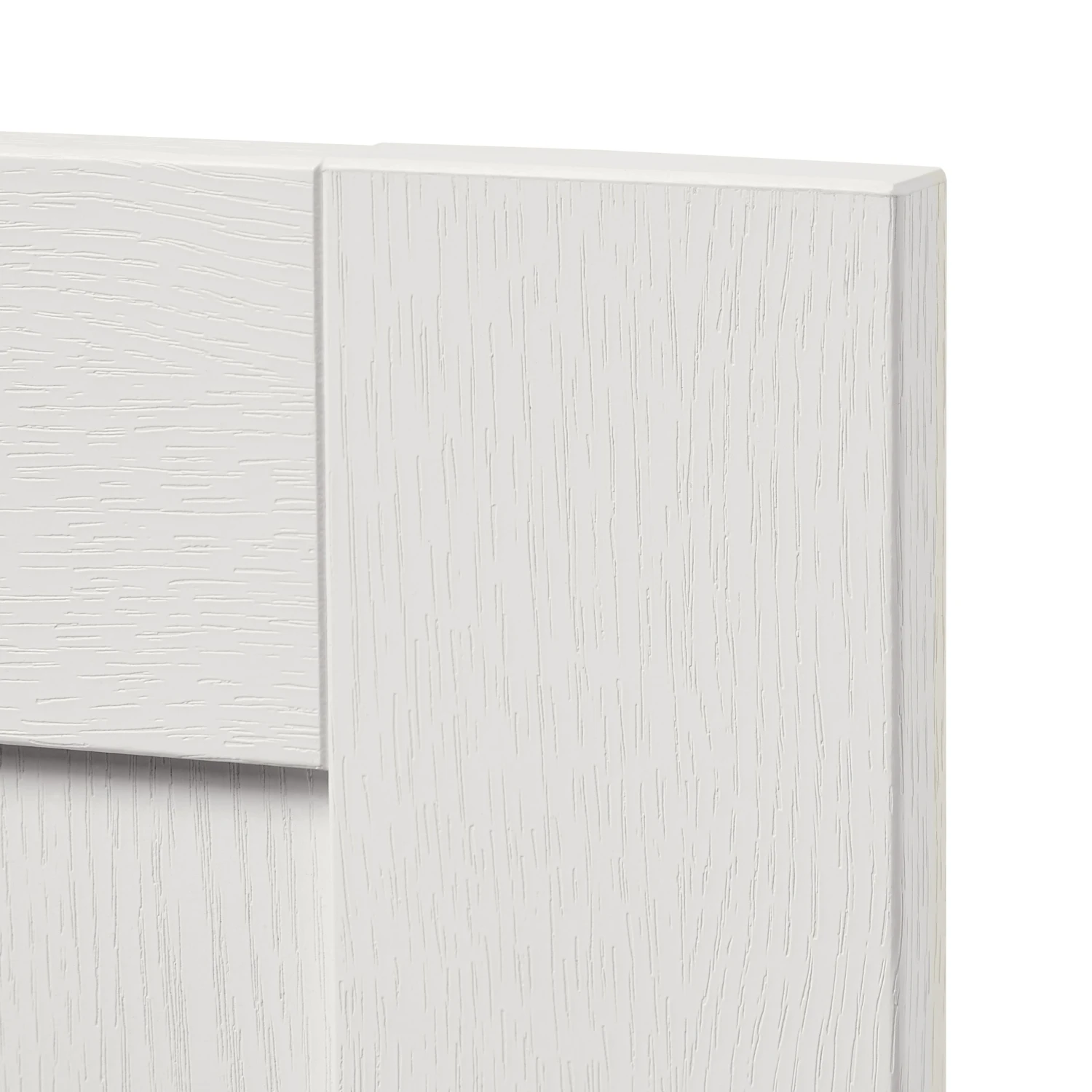 GoodHome Alpinia Matt Ivory Painted Wood Effect Shaker Tall Appliance Cabinet Door (W)600mm (H)806mm (T)18mm 2 GoodHome Alpinia Matt Ivory Painted Wood Effect Shaker Tall Appliance Cabinet Door (W)600mm (H)806mm (T)18mm - Image 2