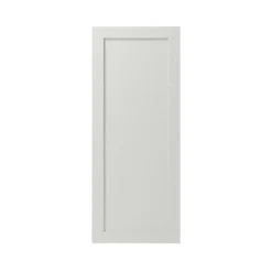 GoodHome Alpinia Matt Ivory Painted Wood Effect Shaker Tall Larder Cabinet Door (W)500mm (H)1467mm (T)18mm