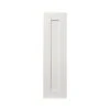GoodHome Alpinia Matt Ivory Painted Wood Effect Shaker Tall Wall Cabinet Door (W)250mm (H)895mm (T)18mm