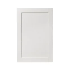 GoodHome Alpinia Matt Ivory Painted Wood Effect Shaker Tall Wall Cabinet Door (W)600mm (H)895mm (T)18mm