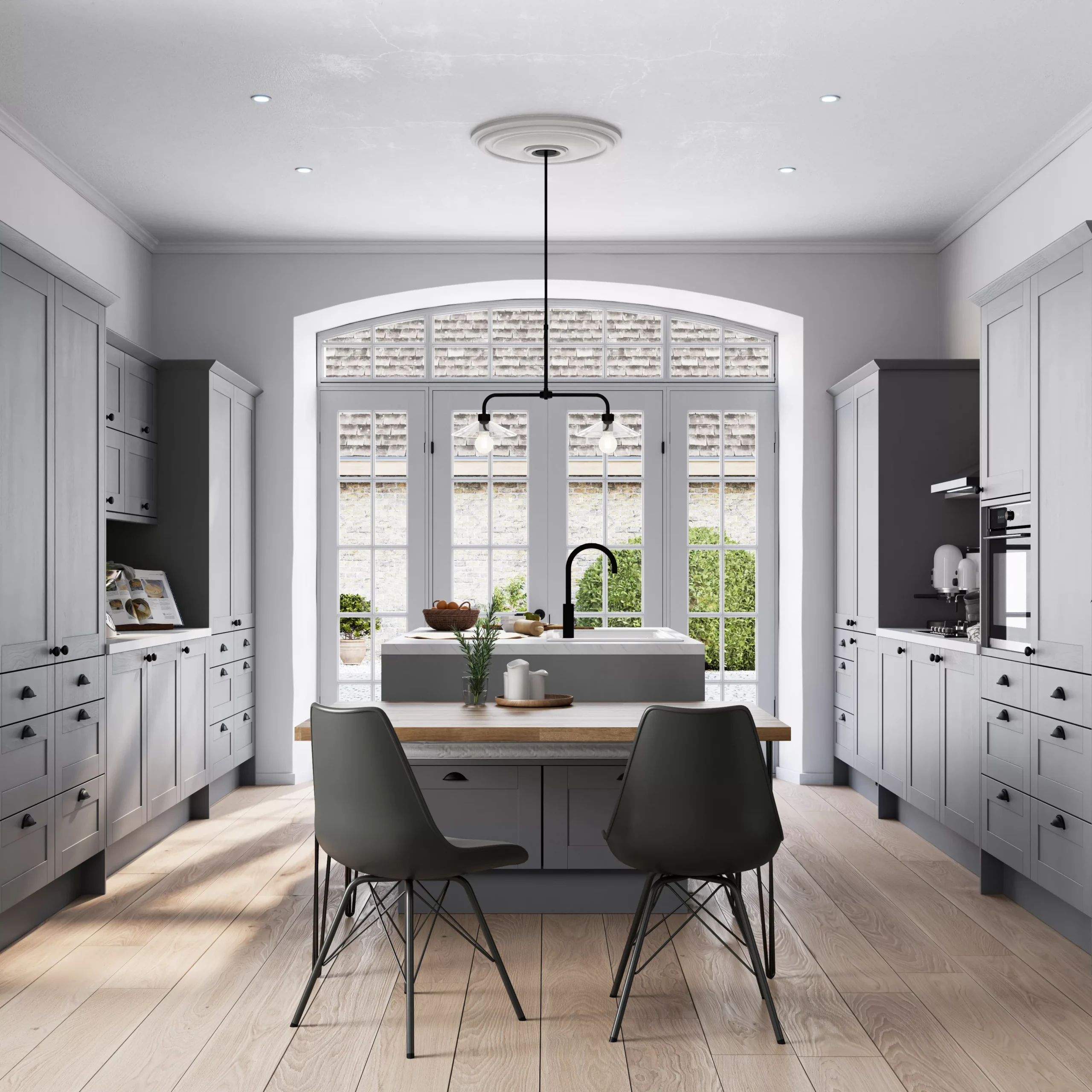 GoodHome Alpinia Matt Slate Grey Painted Wood Effect Shaker Highline Cabinet Door (W)600mm (H)715mm (T)18mm 6 GoodHome Alpinia Matt Slate Grey Painted Wood Effect Shaker Highline Cabinet Door (W)600mm (H)715mm (T)18mm - Image 6