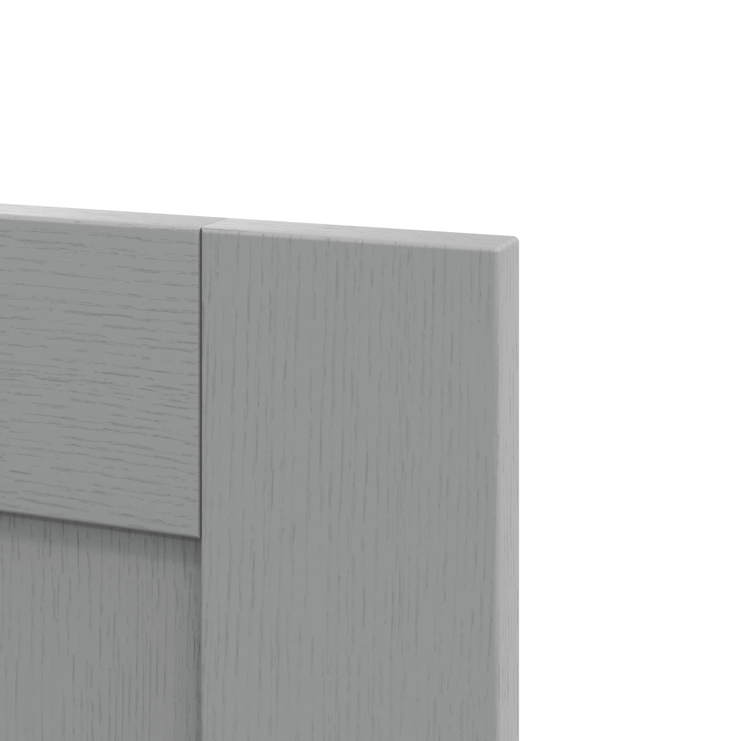 GoodHome Alpinia Matt Slate Grey Painted Wood Effect Shaker Highline Cabinet Door (W)600mm (H)715mm (T)18mm 3 GoodHome Alpinia Matt Slate Grey Painted Wood Effect Shaker Highline Cabinet Door (W)600mm (H)715mm (T)18mm - Image 3