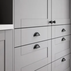 GoodHome Alpinia Matt Slate Grey Painted Wood Effect Shaker Highline Cabinet Door (W)600mm (H)715mm (T)18mm 20 GoodHome Alpinia Matt Slate Grey Painted Wood Effect Shaker Highline Cabinet Door (W)600mm (H)715mm (T)18mm -Trade Point Store goodhome alpinia matt slate grey painted wood effect shaker highline cabinet door w 600mm h 715mm t 18mm5059340482309 02i