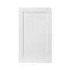GoodHome Alpinia Matt White Tongue & Groove Shaker 50:50 Larder Cabinet Door (W)600mm (H)1001mm (T)18mm
