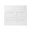 GoodHome Alpinia Matt White Tongue & Groove Shaker Drawer Front (W)800mm, Pack Of 3