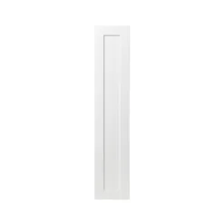 GoodHome Alpinia Matt White Tongue & Groove Shaker Tall Larder Cabinet Door (W)300mm (H)1467mm (T)18mm