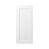GoodHome Alpinia Matt White Tongue & Groove Shaker Tall Wall Cabinet Door (W)400mm (H)895mm (T)18mm