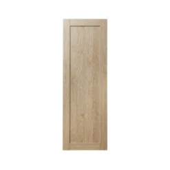 GoodHome Alpinia Oak Effect Shaker Tall Larder Cabinet Door (W)500mm (H)1467mm (T)18mm