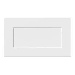 GoodHome Artemisia Innovo Handleless Matt White Shaker Drawer Front, Bridging Door & Bi Fold Door, (W)600mm (H)340mm (T)18mm