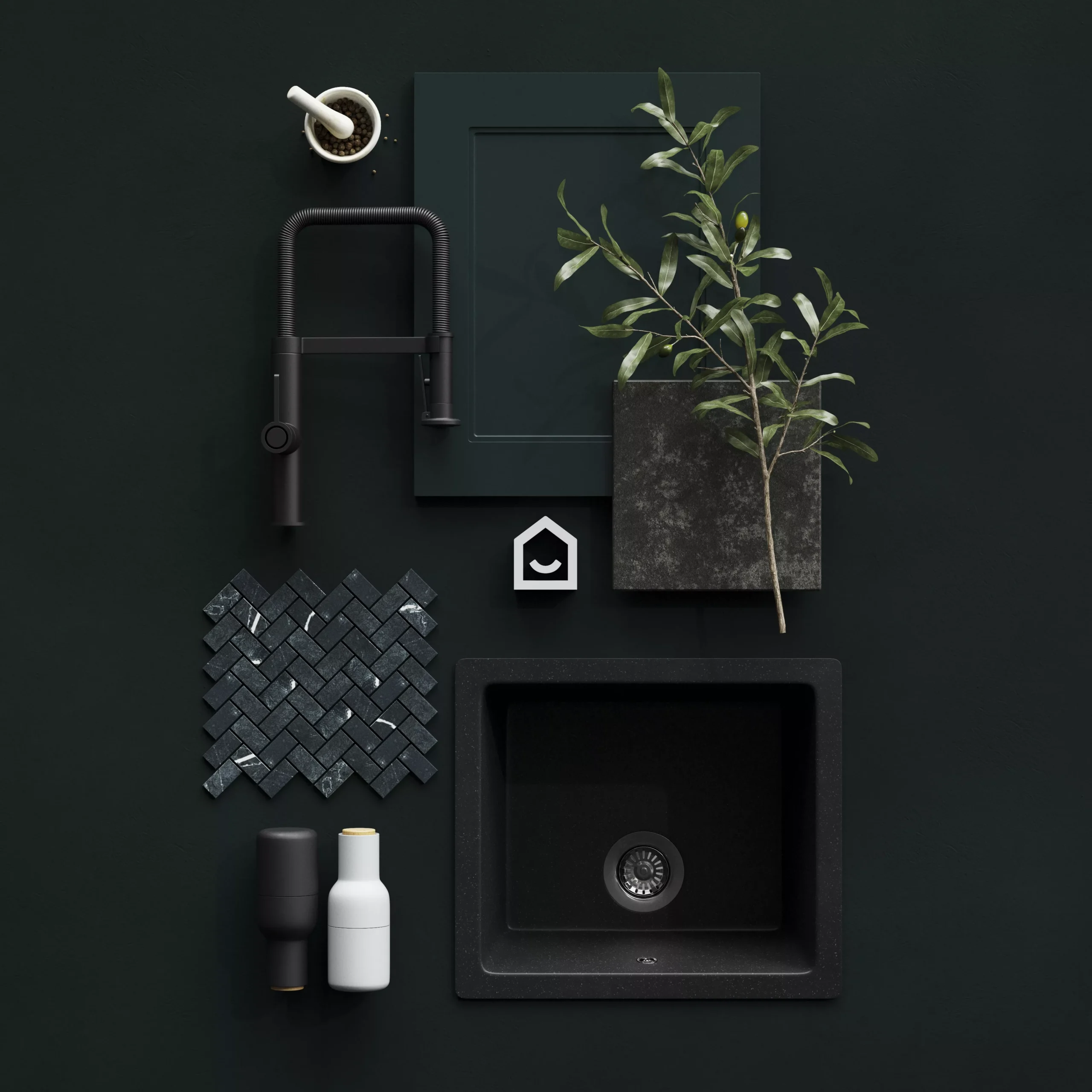GoodHome Artemisia Matt Dark Green Shaker 70:30 Larder/Fridge Cabinet Door (W)600mm (H)1287mm (T)18mm 8 GoodHome Artemisia Matt Dark Green Shaker 70:30 Larder/Fridge Cabinet Door (W)600mm (H)1287mm (T)18mm - Image 8