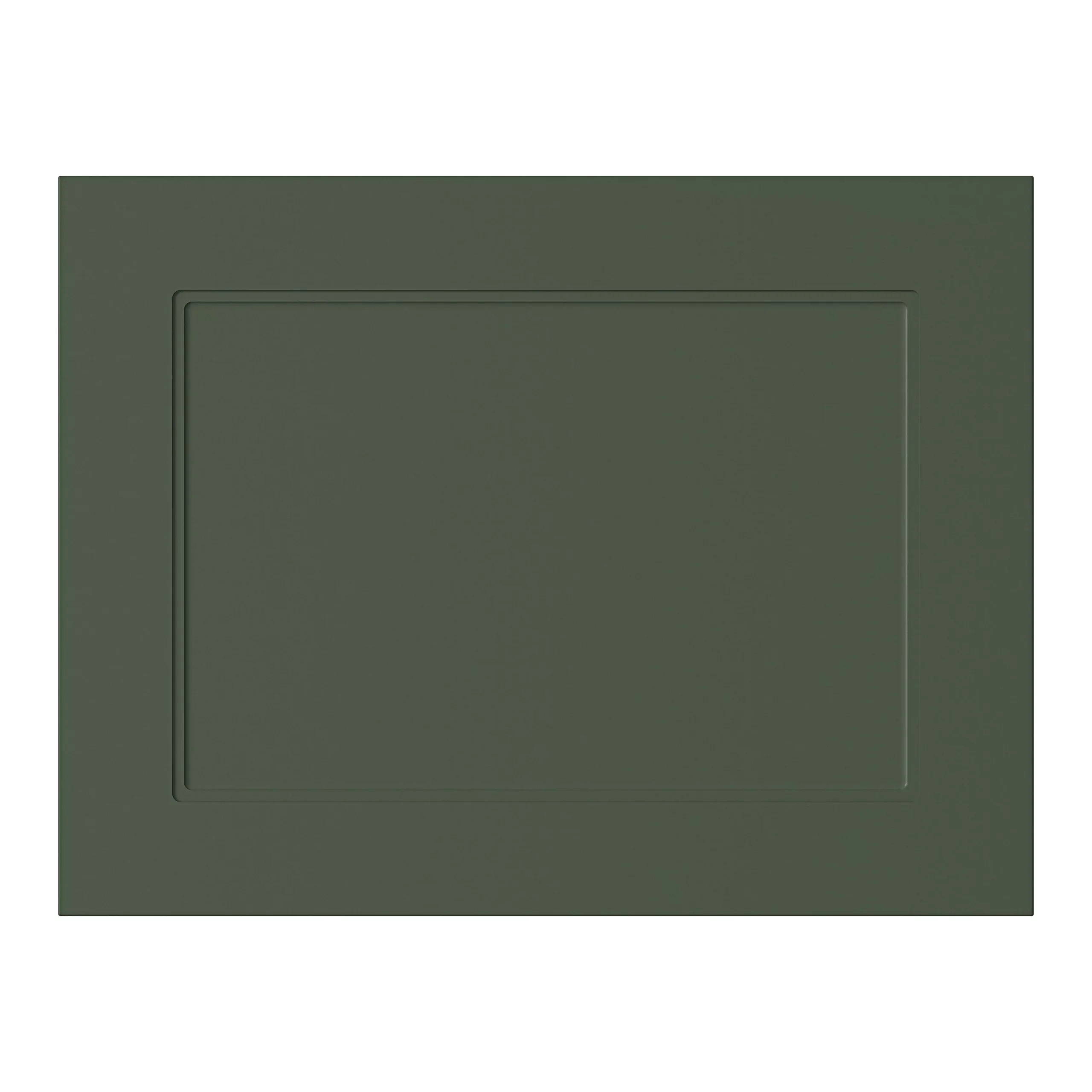 GoodHome Artemisia Matt Dark Green Shaker Appliance Cabinet Door (W)600mm (H)453mm (T)18mm 1 GoodHome Artemisia Matt Dark Green Shaker Appliance Cabinet Door (W)600mm (H)453mm (T)18mm