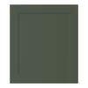GoodHome Artemisia Matt Dark Green Shaker Appliance Cabinet Door (W)600mm (H)687mm (T)18mm