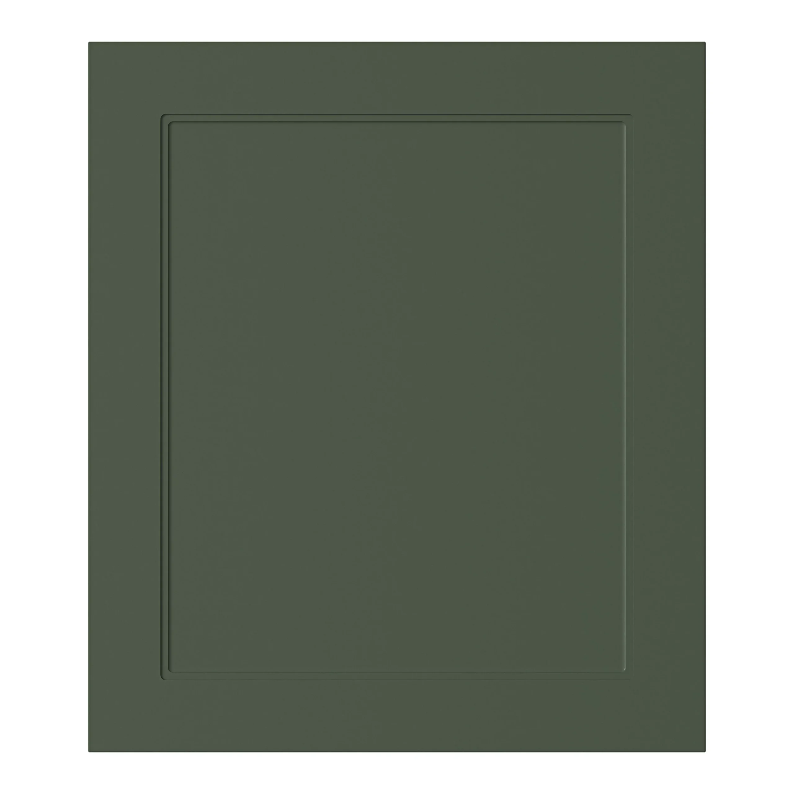 GoodHome Artemisia Matt Dark Green Shaker Appliance Cabinet Door (W)600mm (H)687mm (T)18mm 1 GoodHome Artemisia Matt Dark Green Shaker Appliance Cabinet Door (W)600mm (H)687mm (T)18mm