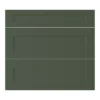 GoodHome Artemisia Matt Dark Green Shaker Drawer Front (W)800mm, Pack Of 3
