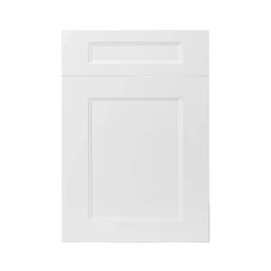 GoodHome Artemisia Matt White Classic Shaker Drawerline Drawer Front, (W)500mm (H)715mm (T)18mm