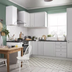 GoodHome Artemisia Matt White Classic Shaker Larder Cabinet Door (W)300mm (H)1287mm (T)18mm -Trade Point Store goodhome artemisia matt white classic shaker larder cabinet door w 300mm h 1287mm t 18mm3663602649823 51i